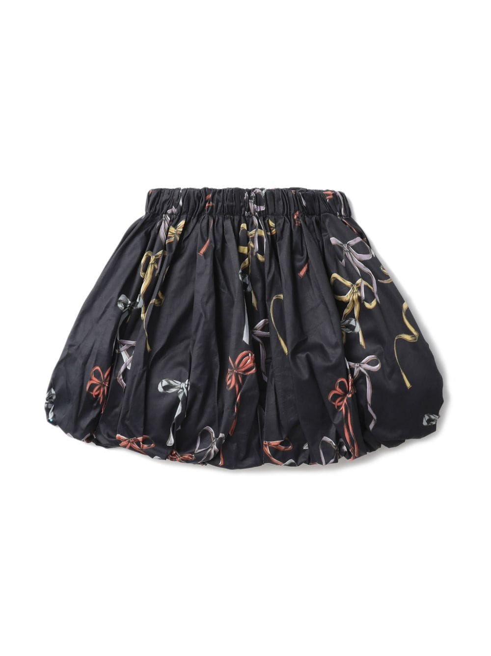 Raspberry Plum bow-print mini skirt - Zwart