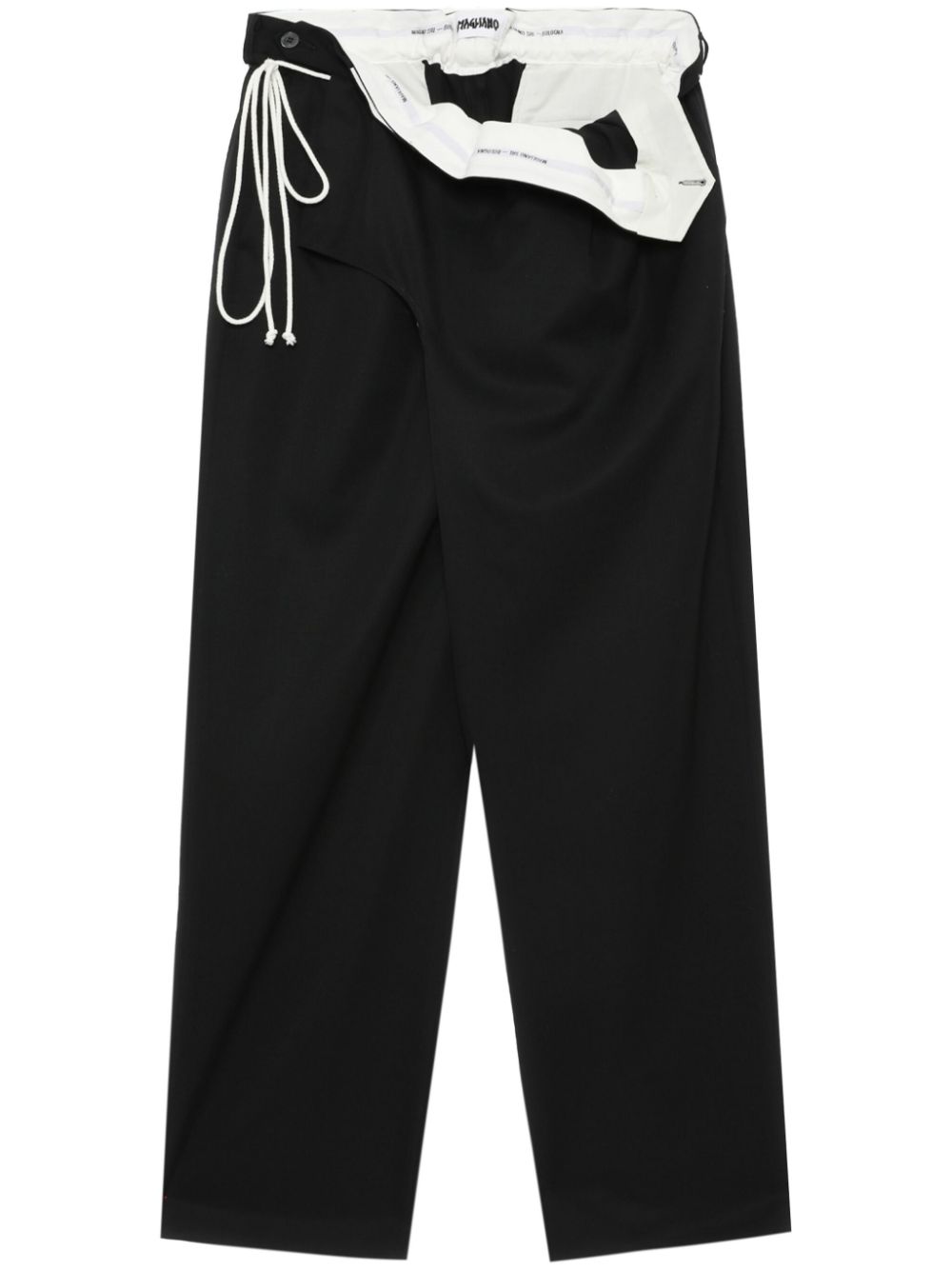 asymmetric edge trousers