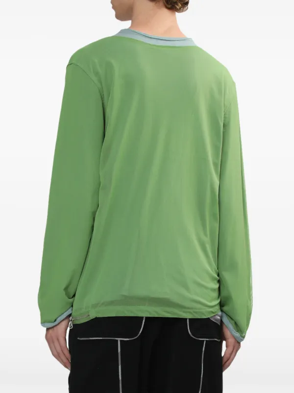 【関税込み】Kiko Kostadinov Tシャツ Kiko Kostadinov レイヤード Tシャツ | グリーン | FARFETCH JP