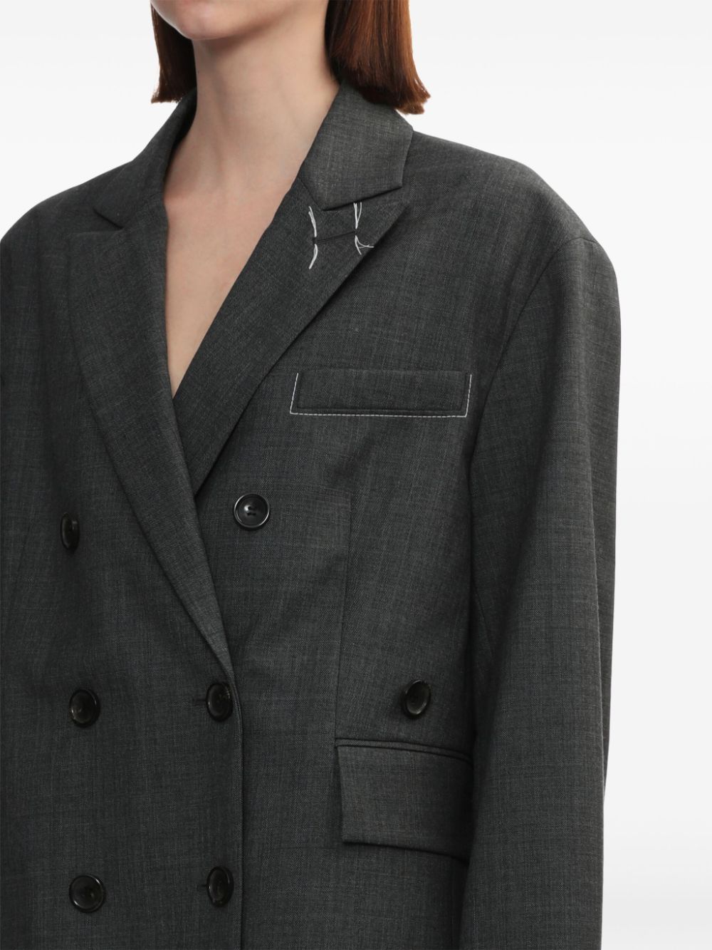 Shop Tibi Ellis Blazer In Grey