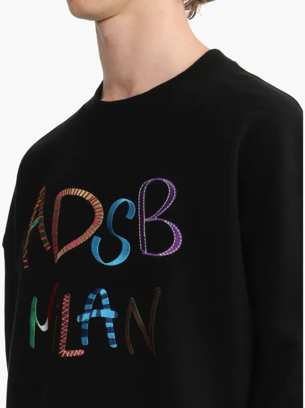 ★【ANDERSSON BELL】★NEW AB LOGO EMBROIDERY SWEATSHIR.T★ Andersson Bell logo-embroidered Sweatshirt | Black | FARFETCH