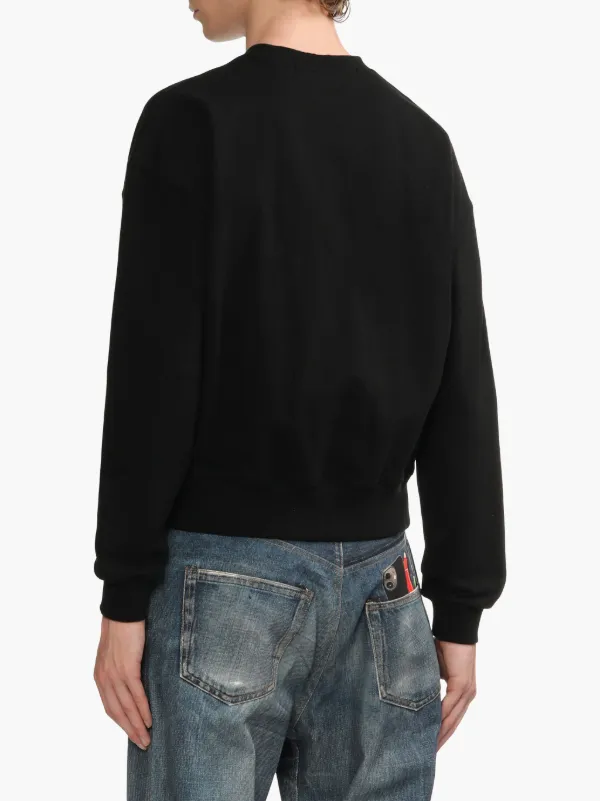 ★【ANDERSSON BELL】★NEW AB LOGO EMBROIDERY SWEATSHIR.T★ Andersson Bell logo-embroidered Sweatshirt | Black | FARFETCH