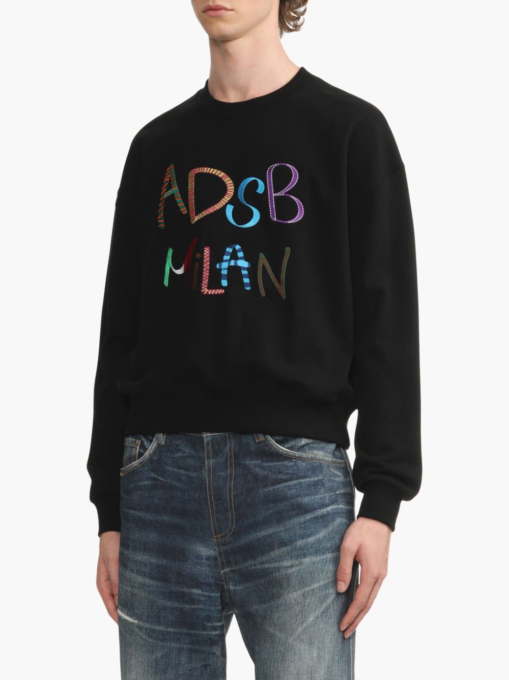 Shop Andersson Bell Logo-embroidered Sweatshirt In Black