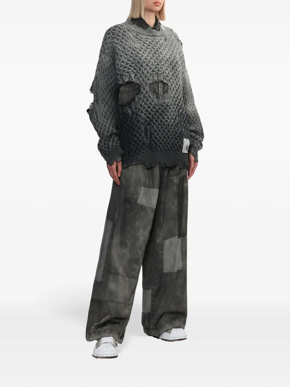 Maison MIHARA YASUHIRO Sun Faded Like trui Zwart