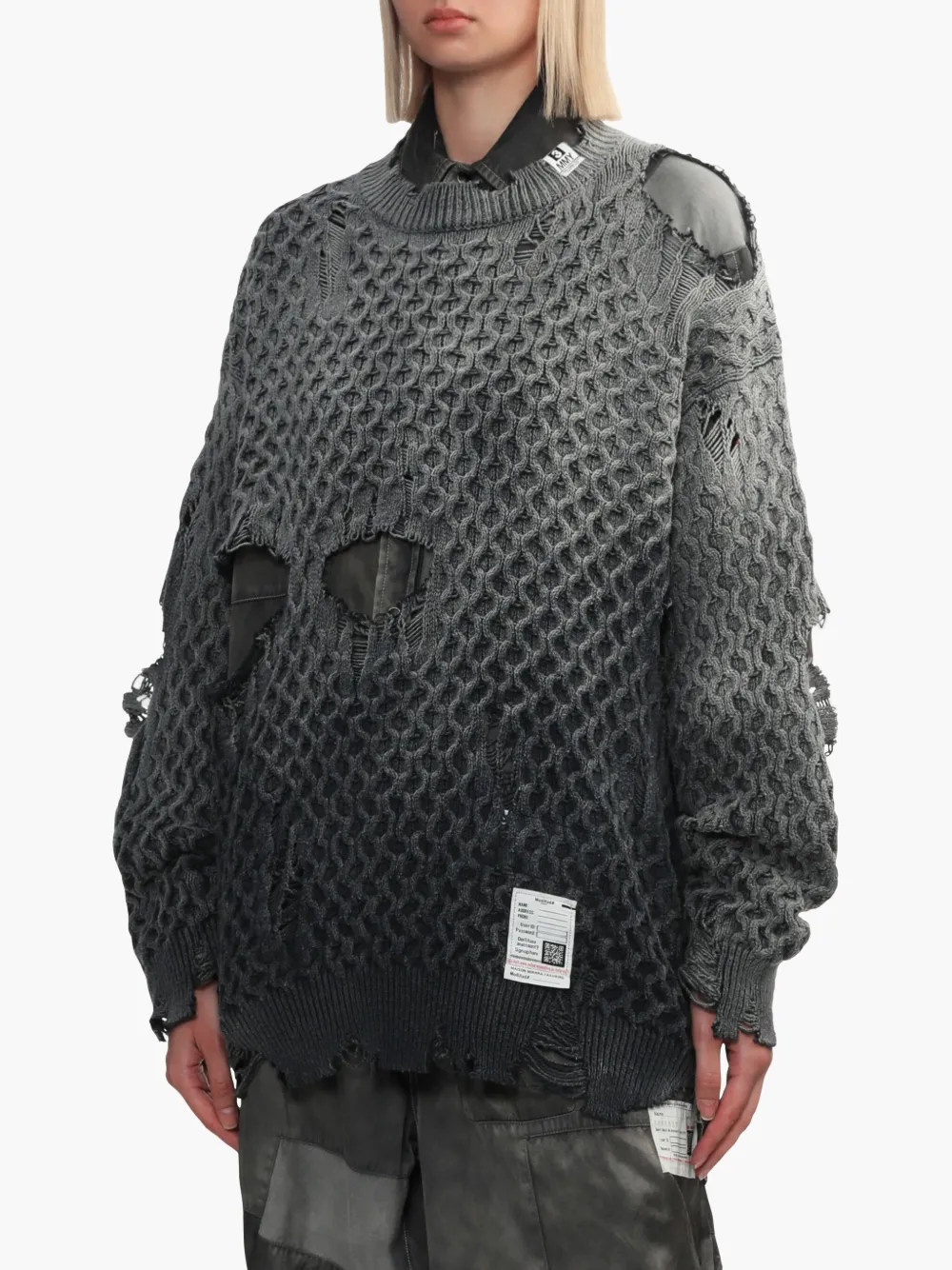 Maison MIHARA YASUHIRO Sun Faded Like trui Zwart