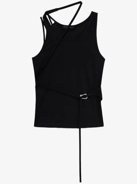 HELIOT EMIL strap-detail draped top