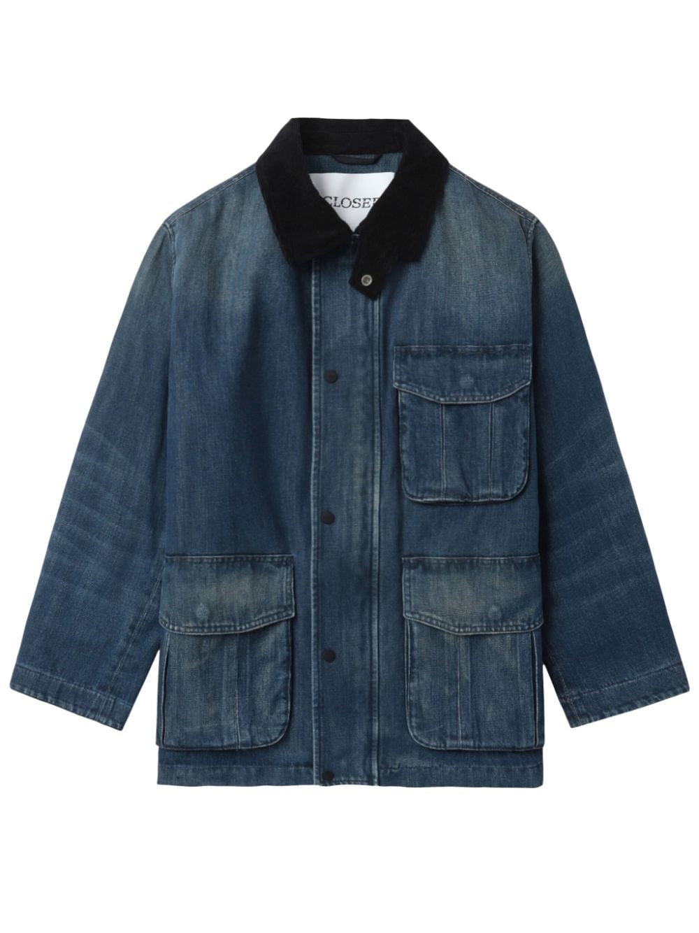 Closed Cargo denim jack Blauw