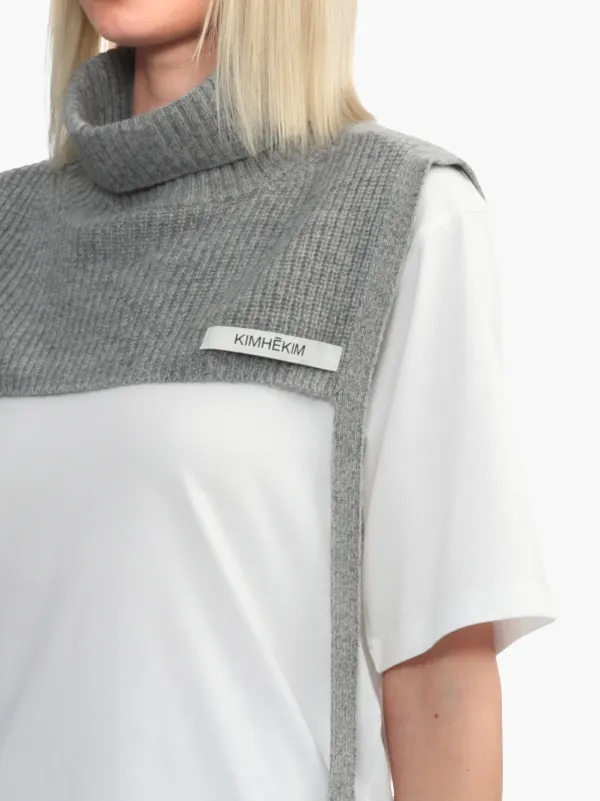 Kimhekim タートルネック スカーフ | グレー | FARFETCH JP