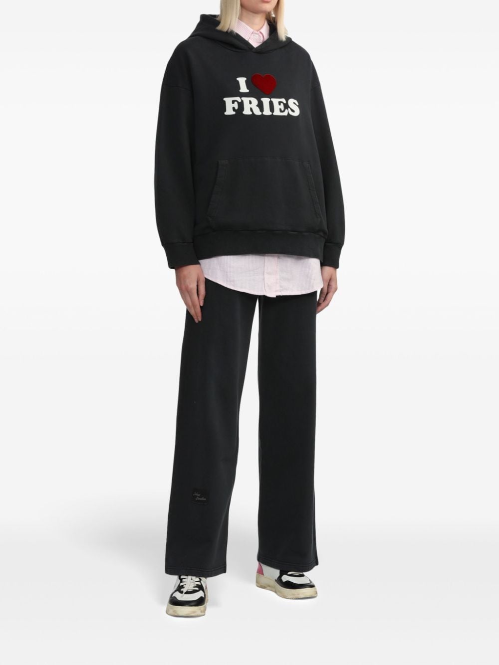 Joshua Sanders I Love Fries hoodie - Zwart