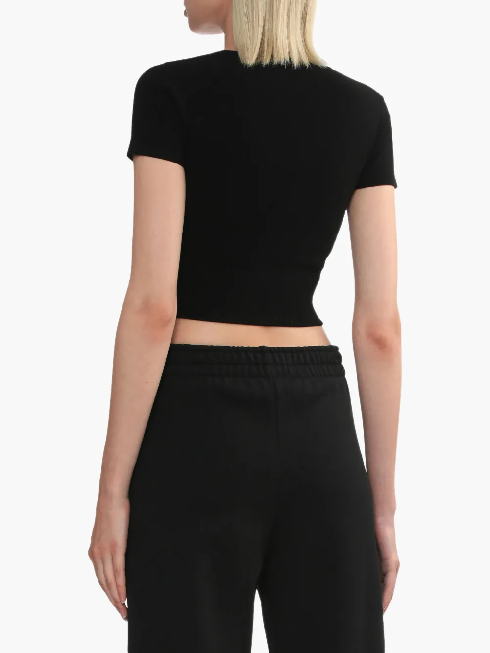 Iro Cropped T-shirt In Black