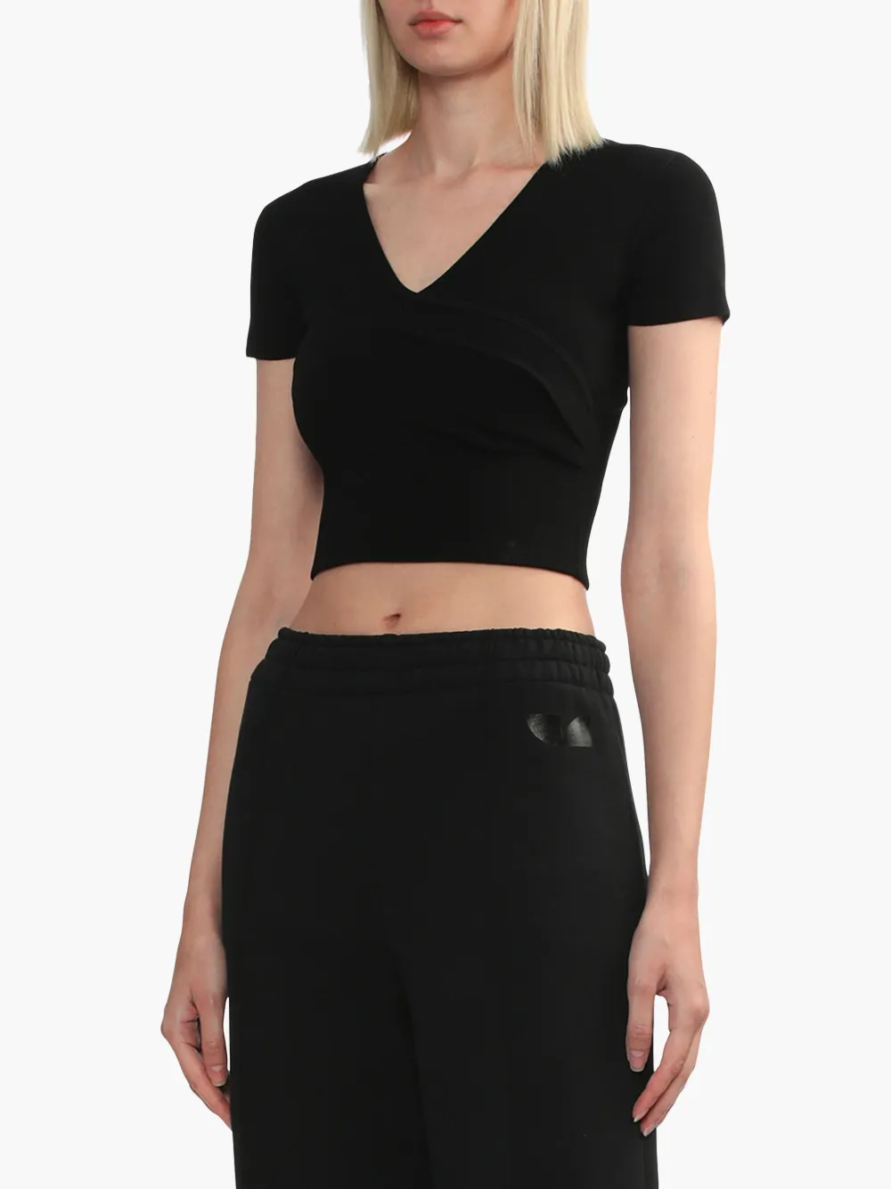 Iro Cropped T-shirt In Black