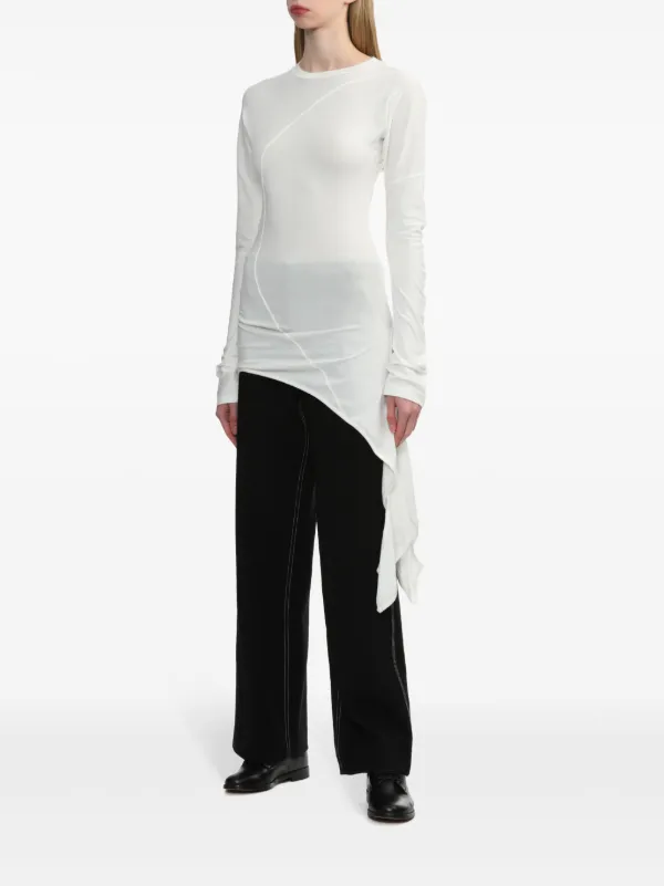 トップス LowClassic LOW CLASSIC/ロウ クラシック】SEE-THROUGH BUTTON LOOP TOP