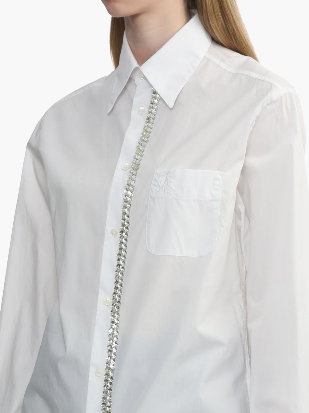 Shop N°21 Sequin-embellished Shirt In White