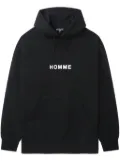 Comme des Garçons Homme logo-print hoodie - Black