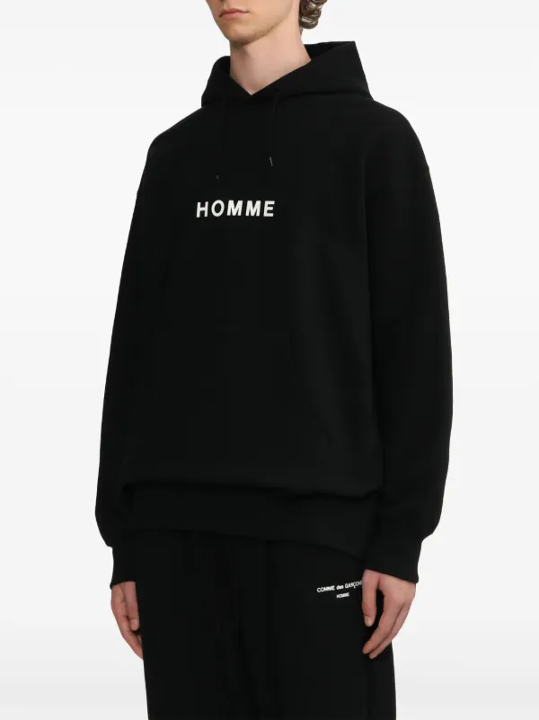 Comme Des Garçons Homme ロゴ パーカー | ブラック | FARFETCH JP