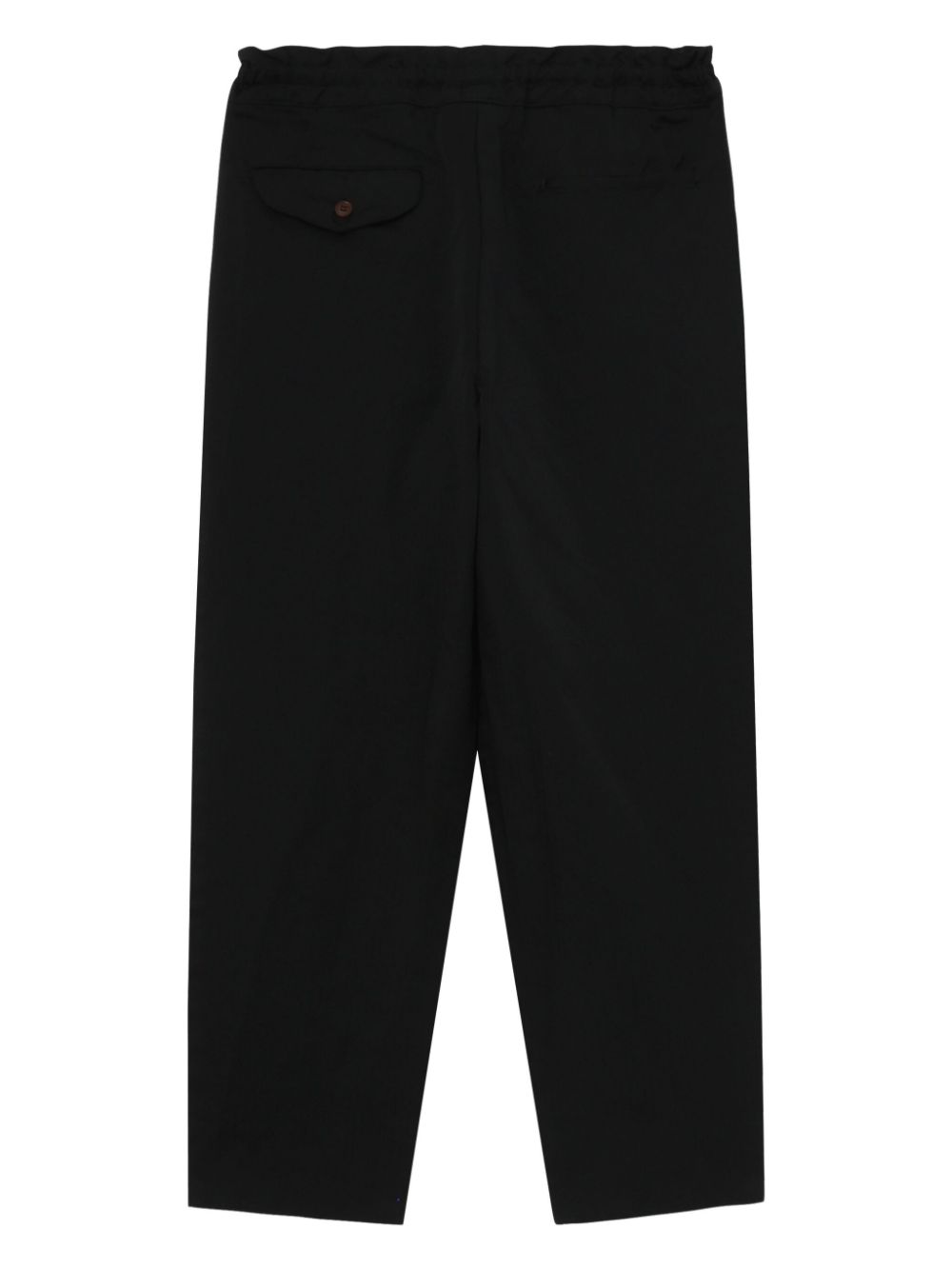 Black Comme Des Garcons button-fastening straight trousers Men