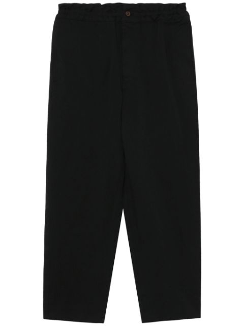 Black Comme Des Garcons button-fastening straight trousers Men