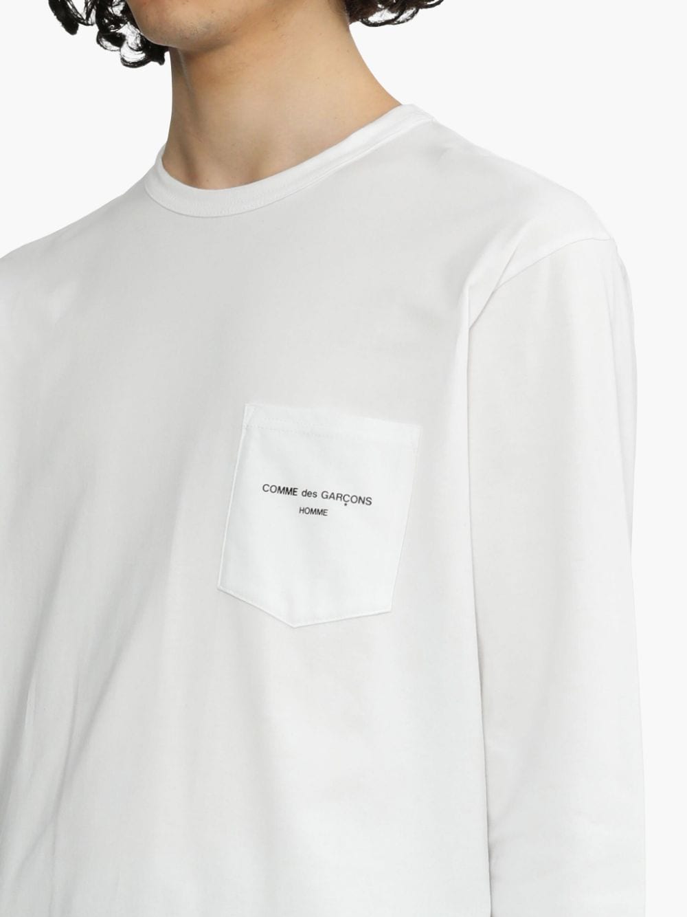 Shop Comme Des Garçons Homme Deux Logo-print T-shirt In White