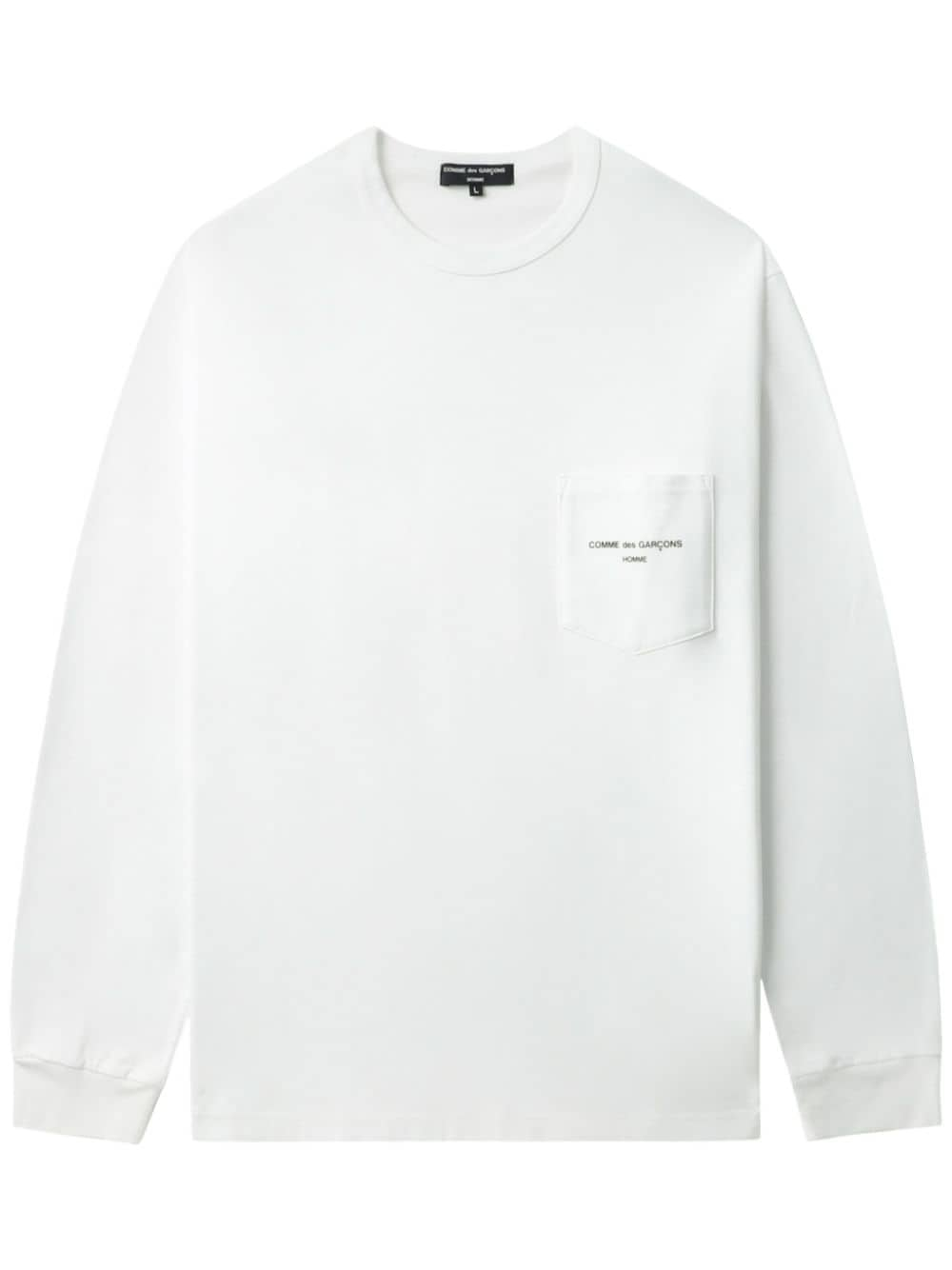 Shop Comme Des Garçons Homme Deux Logo-print T-shirt In White