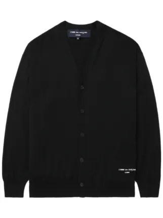 Comme Des Garçons Homme logo-embroidered Cardigan | Black