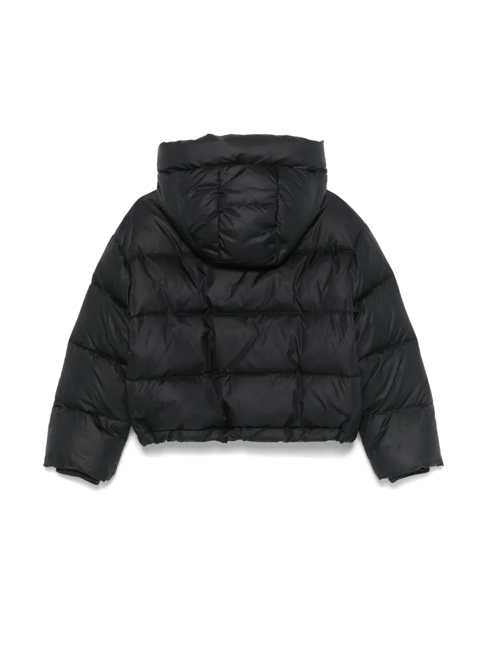 Aspesi Padded Hooded Jacket In Black