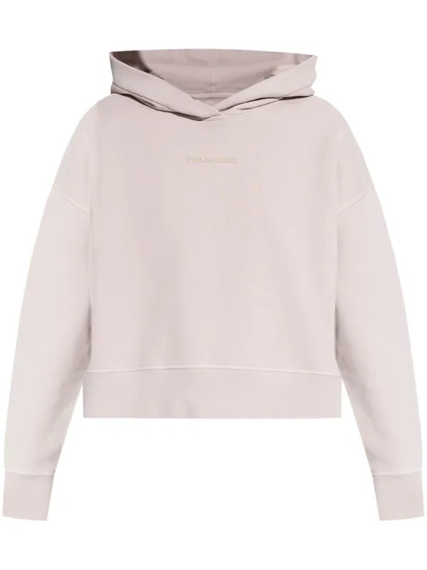 Canada Goose Logo-print Hoodie in Pink