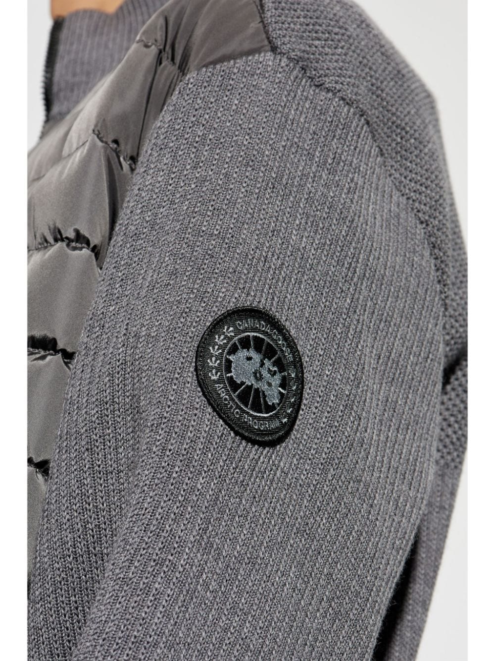 Shop Canada Goose Hybridge Quilted Jacket In Grey