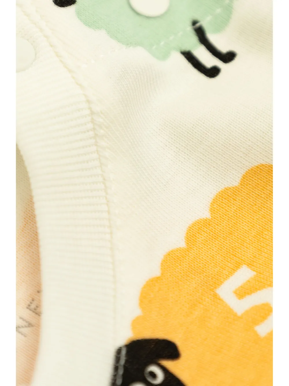 Stella McCartney Kids Twee schapenprinten katoenen broeken Beige
