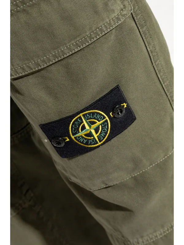 Stone island cargo pants olive cheap