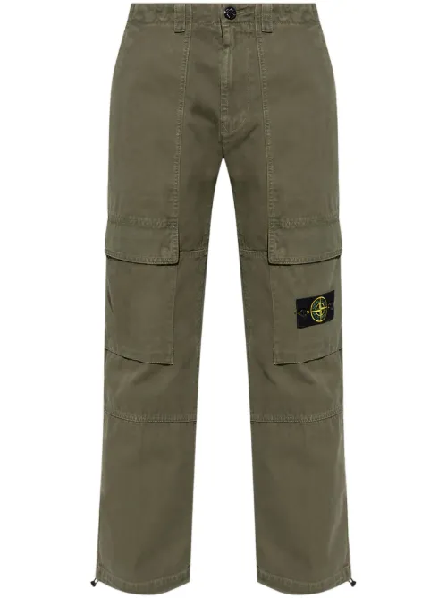 Pantalon en coton à poches cargo - Stone Island - Modalova