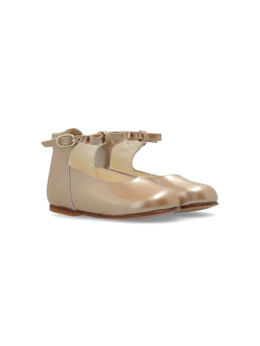 Bonpoint leather ballerina shoes - Neutrals