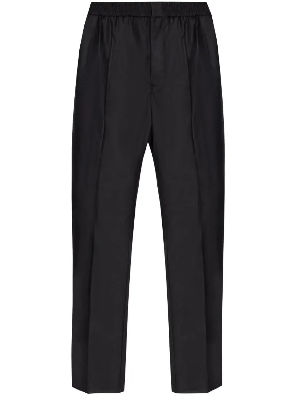 AMI Paris straight-leg Wool Trousers | Black | FARFETCH