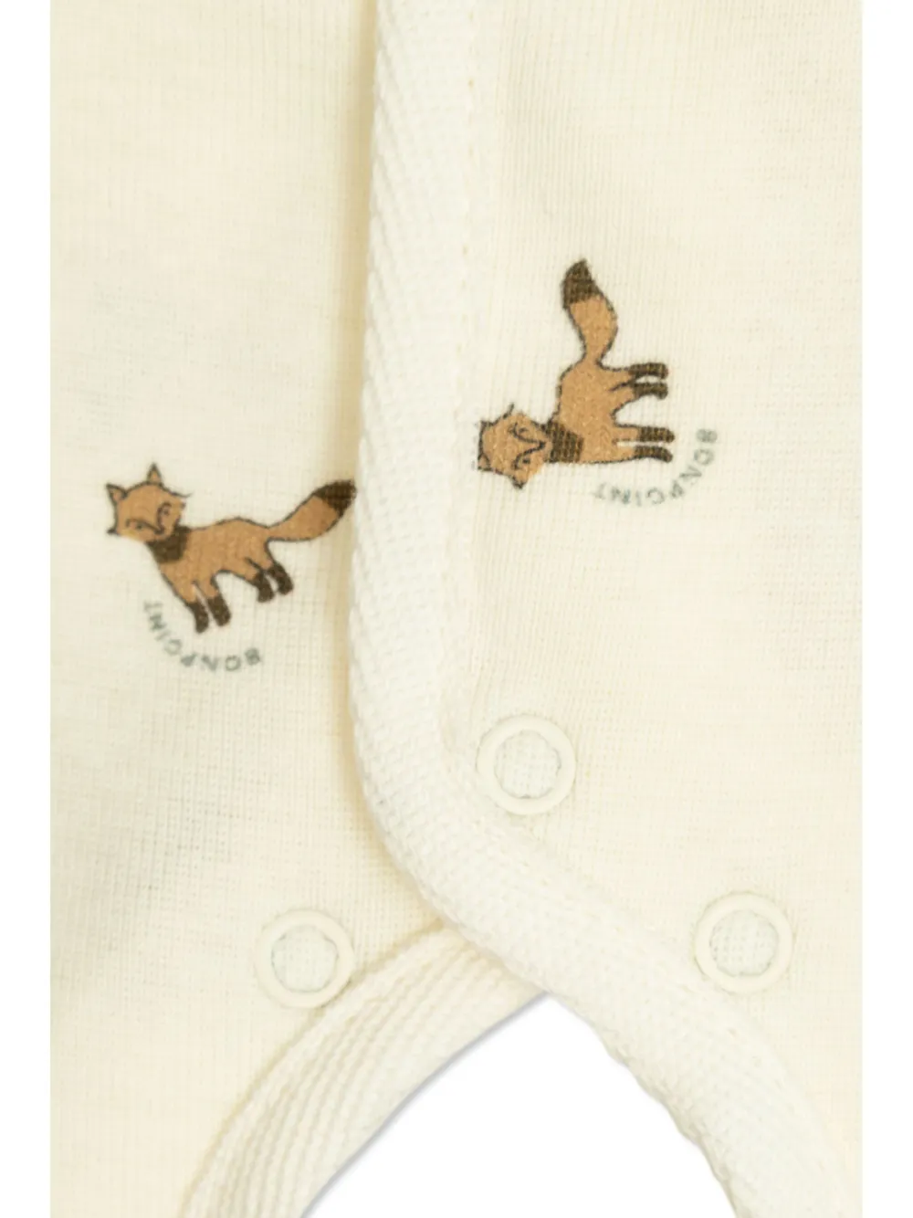 Bonpoint Romper met vossenprint Beige