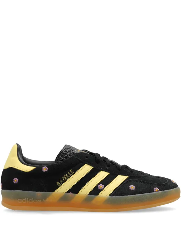 Adidas Gazelle Indoor floral embroidery Sneakers Black FARFETCH CA