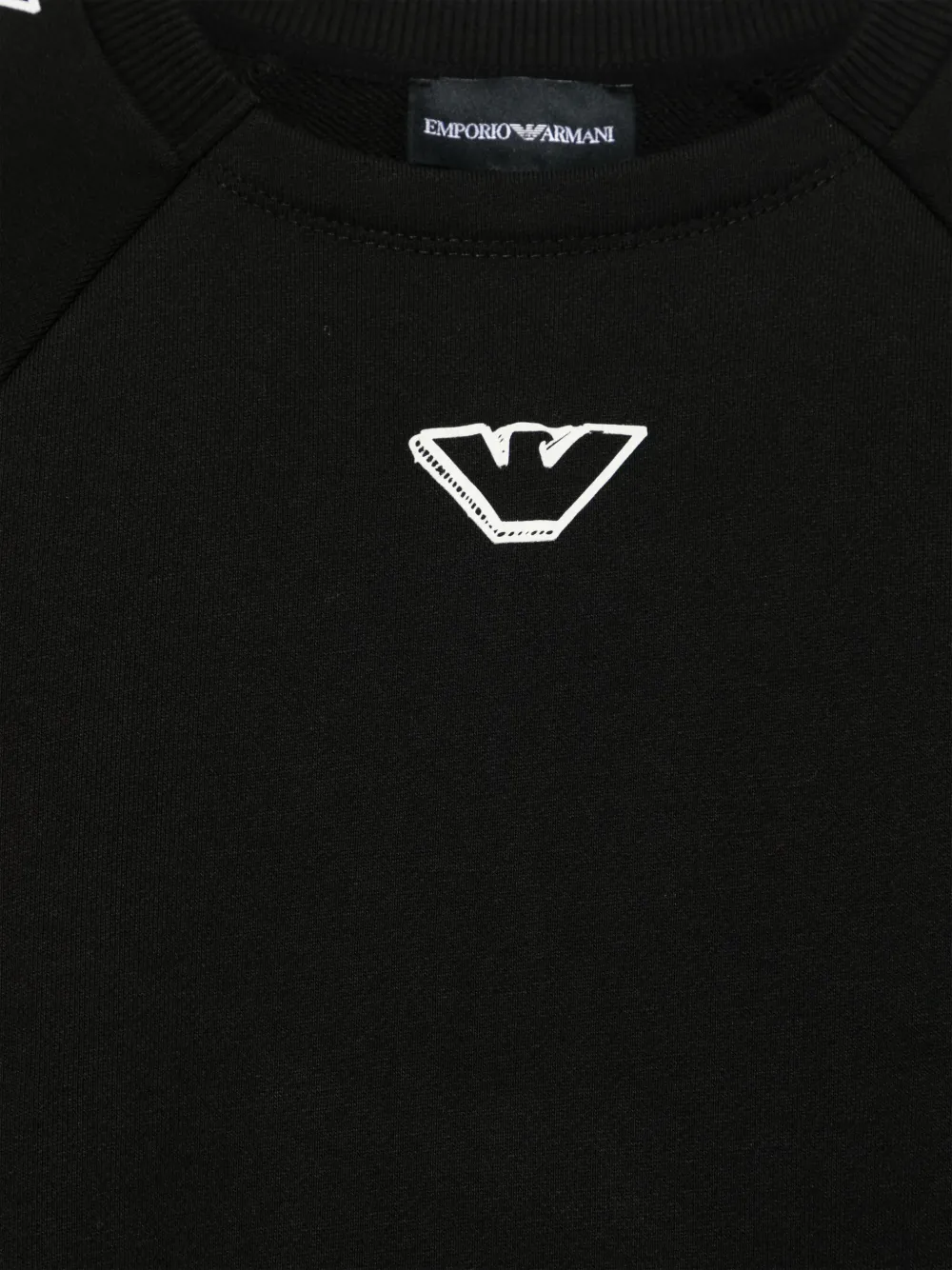 Emporio Armani Kids Sweater met logoprint Zwart