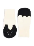 Stella McCartney Kids knitted gloves - White