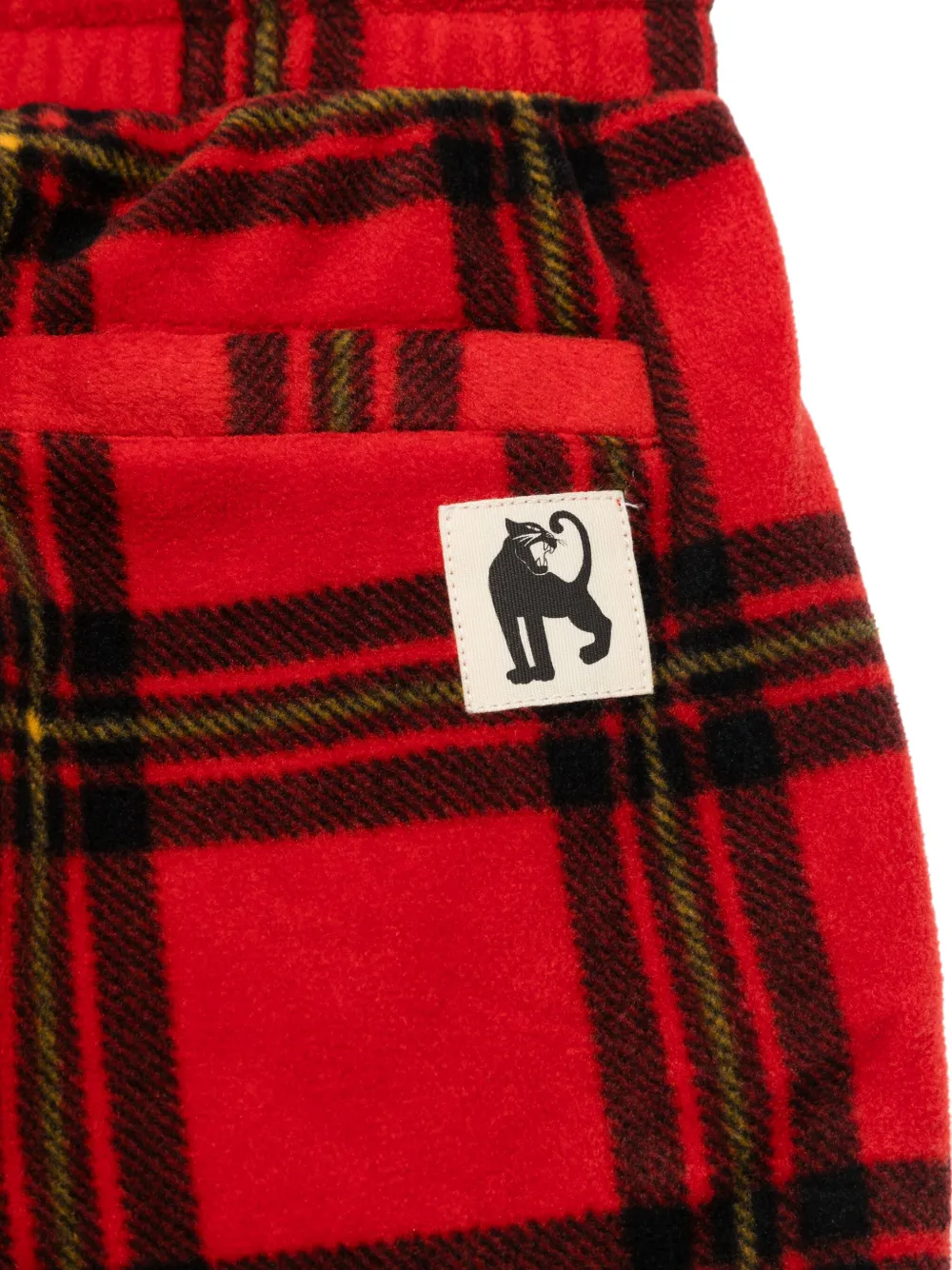Mini Rodini Trainingsbroek met tartan ruit Rood