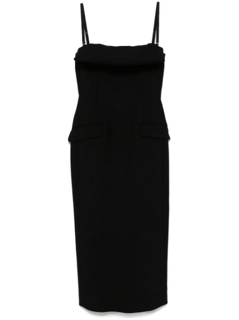 'S Max Mara folded-edge midi dress