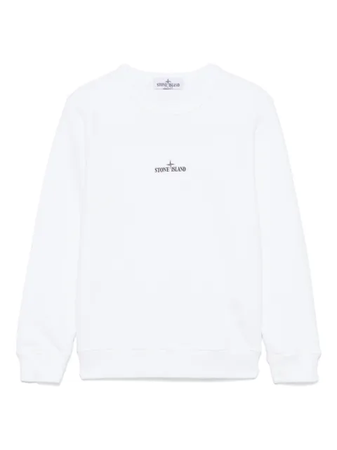 Stone Island Junior organic-cotton fleece sweatshirt