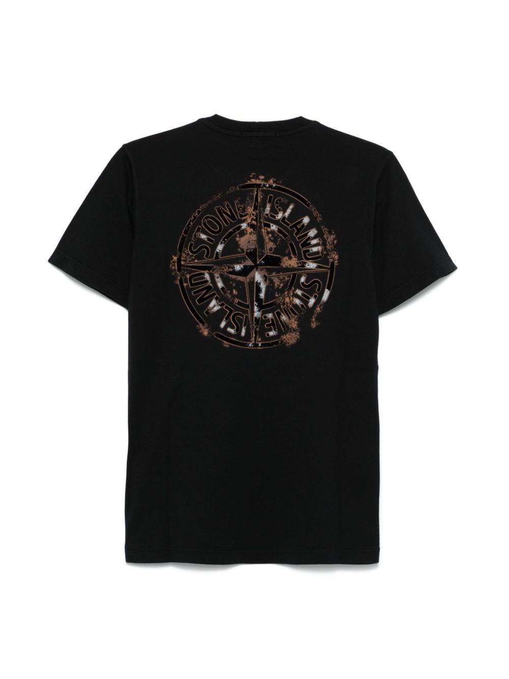 Stone Island Junior logo-print T-shirt - Black