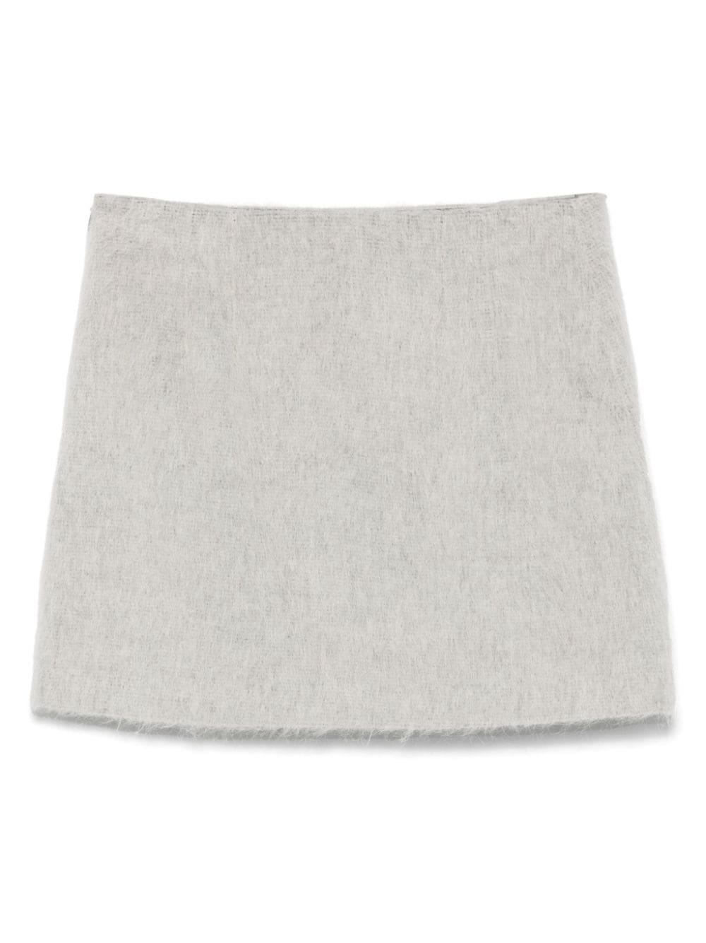 Shop Iceberg Textured-finish Mini Skirt In Grey