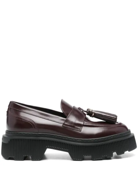 Santoni mocasines con detalle de borlas