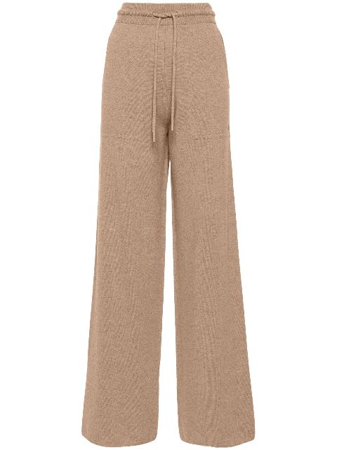 Max Mara logo-patch knitted trousers Women