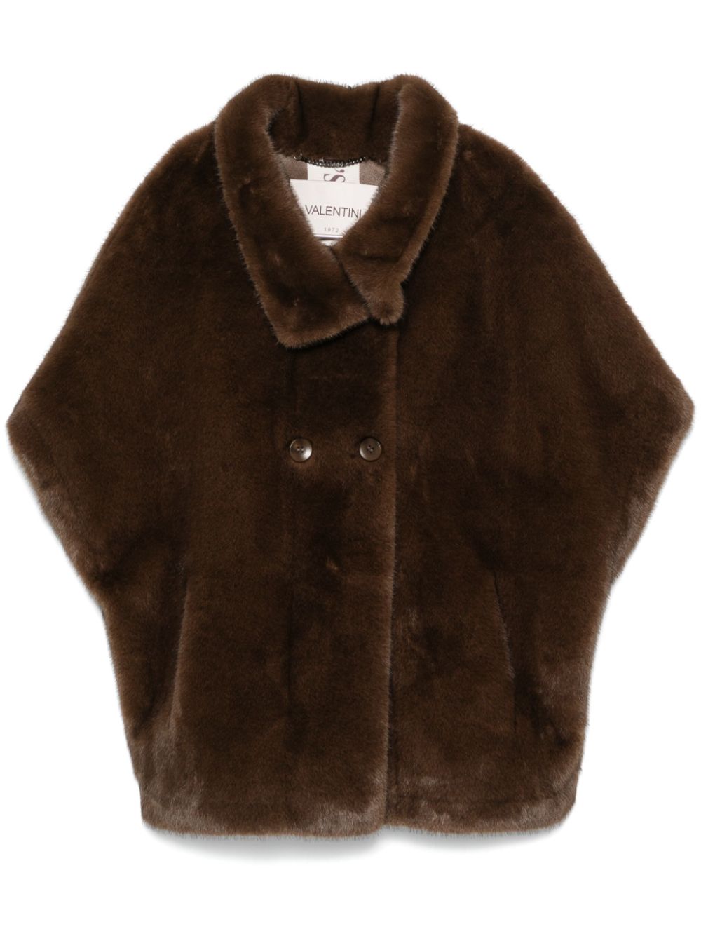 faux-fur cape