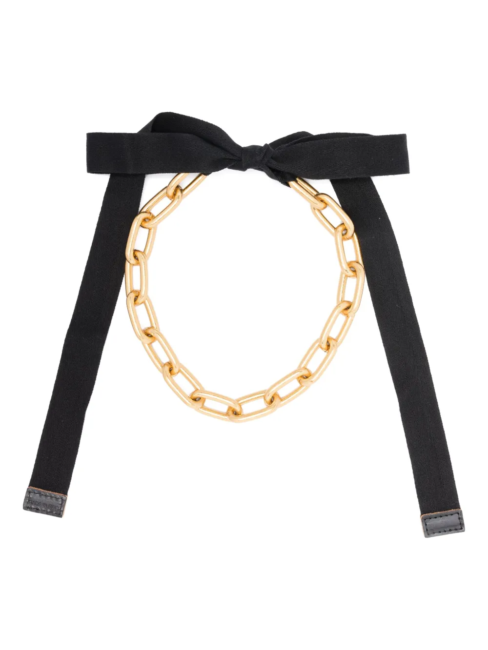 Plan C Chain Necklace In Black