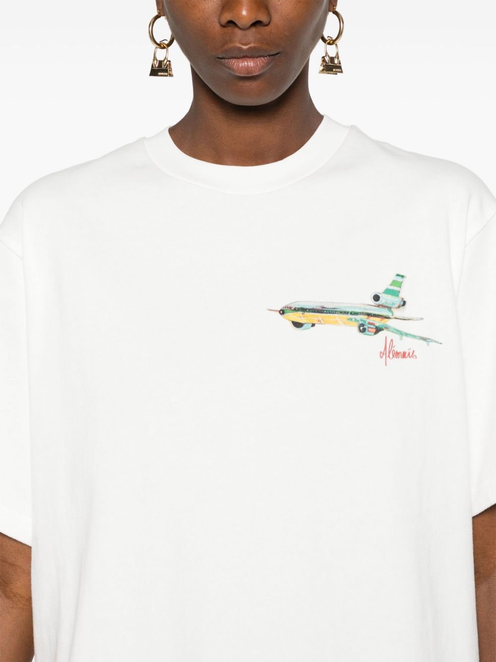 Shop Alemais Plane T-shirt In White