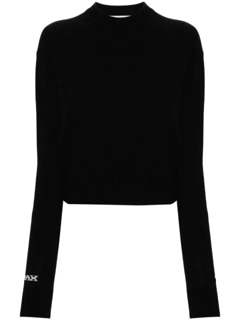 Sportmax sweater med Intarsia-logo