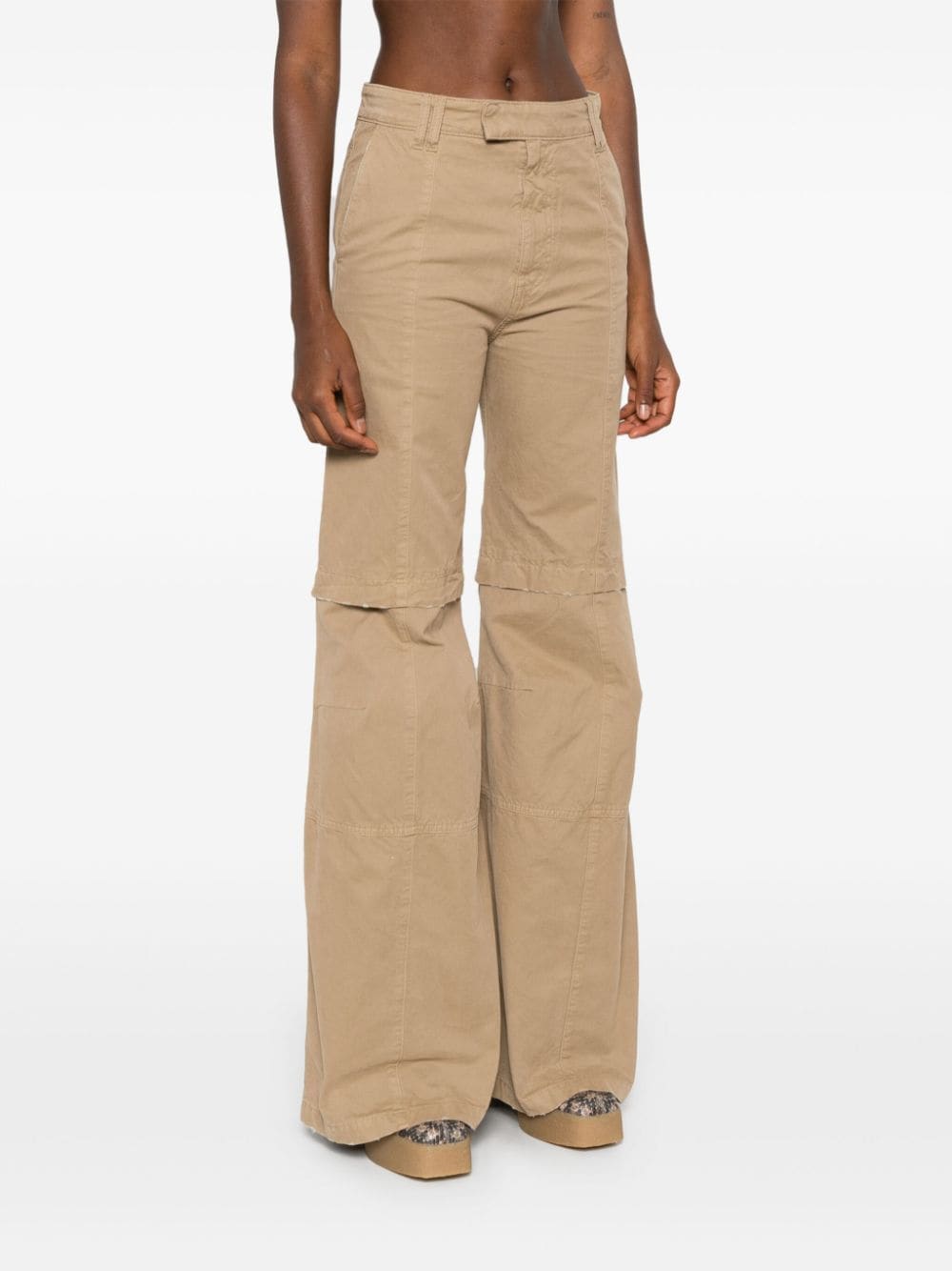 Shop Darkpark Sam Trousers In Neutrals