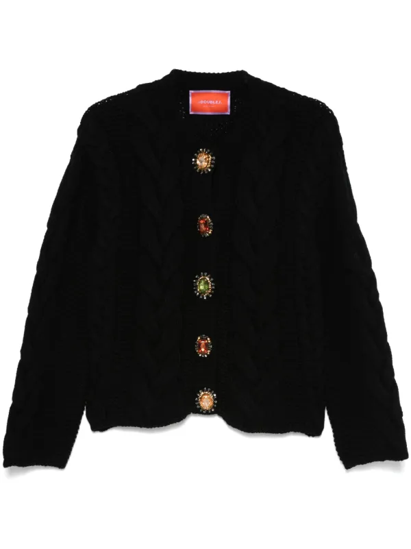 La DoubleJ Portrait Cardigan in Black