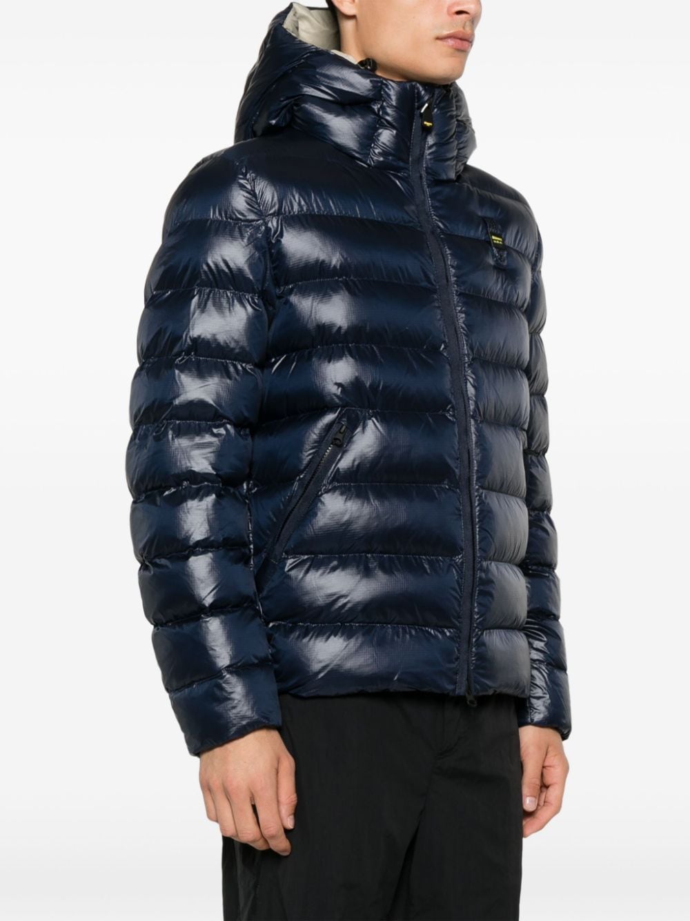 Shop Blauer Quilted Jacket In Blue